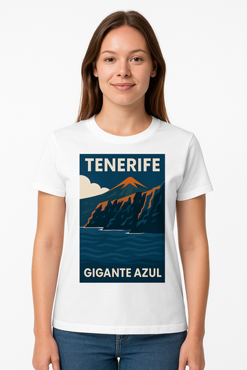 Camiseta mujer Tenerife – “Gigante Azul”