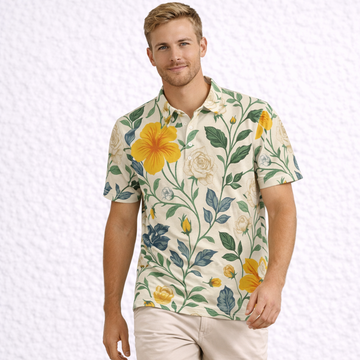 Polo Slim Fit Hombre “Jardín Alisio” – Alisio Wear