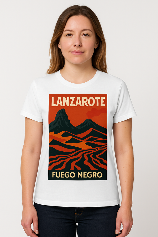 Lanzarote Women's T-shirt – “Black Fire”