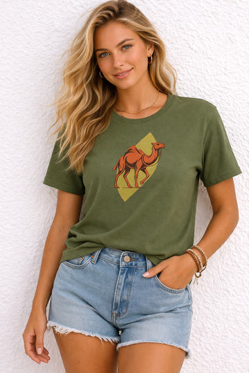 Women's Lanzarote T-Shirt - Canary Camel